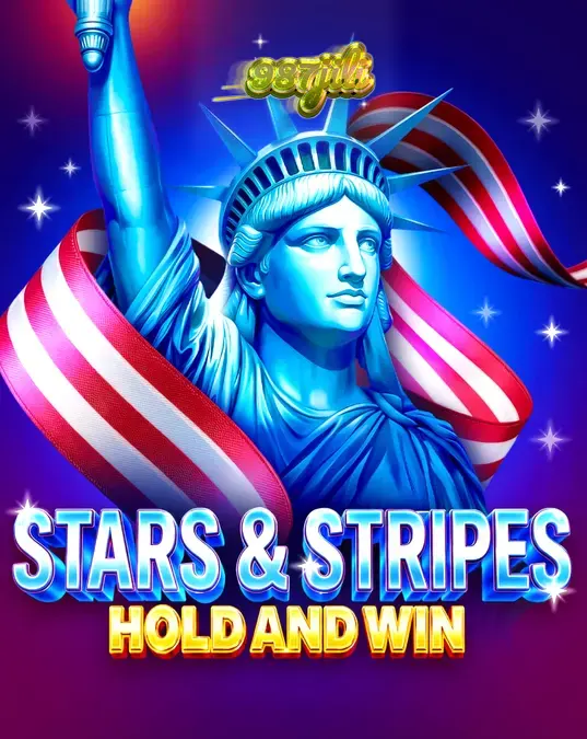 Makulay na disenyo ng Stars & Stripes Hold and Win slot na may temang patriotic